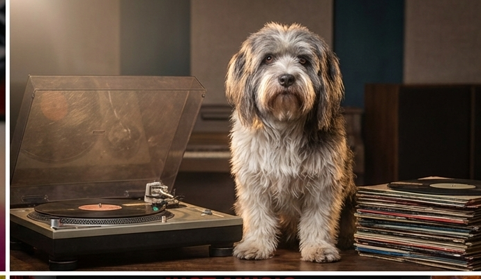 Guardianes del Barrio chaval con tornamesas