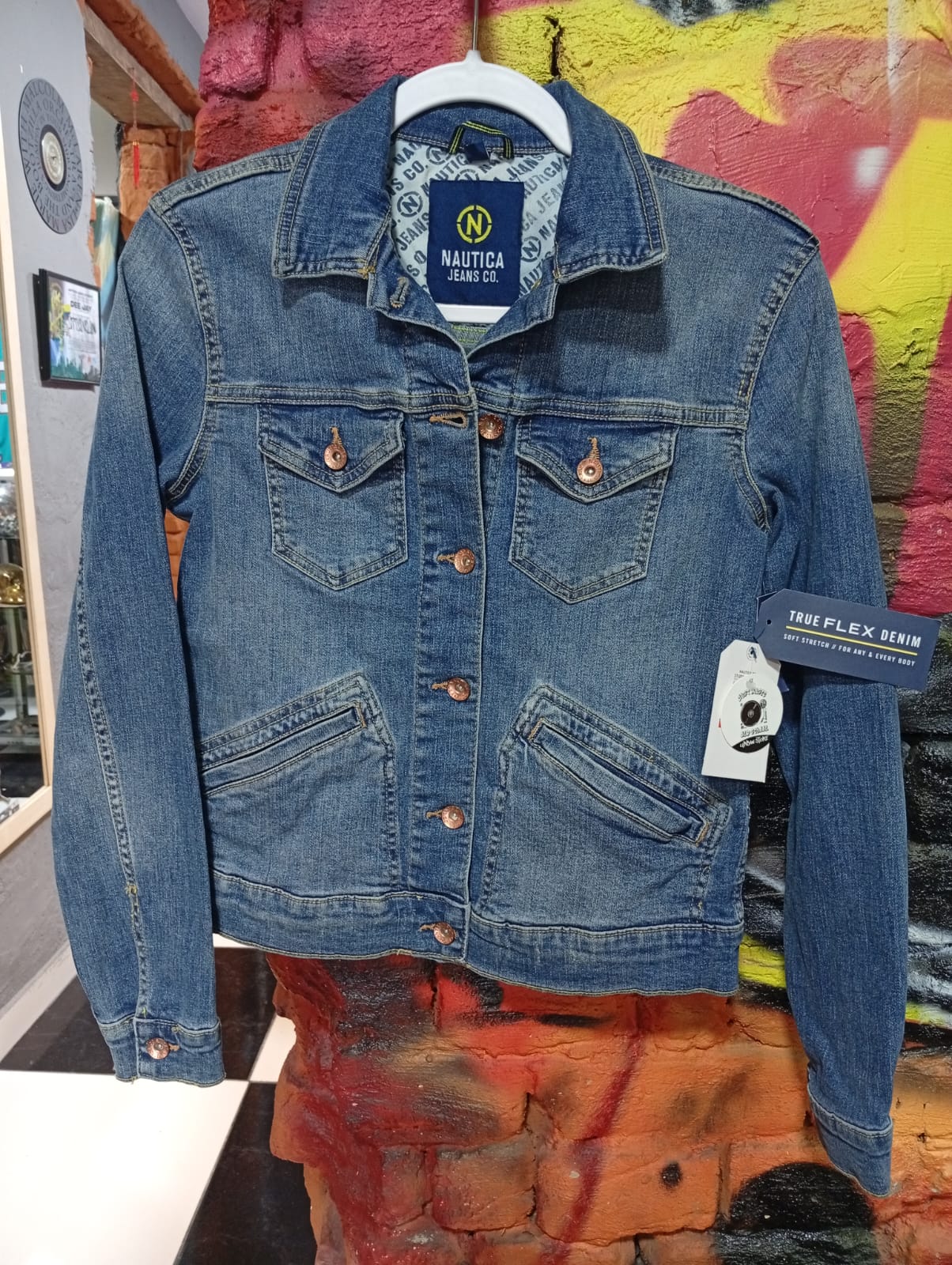 Chaqueta Nautica Denim Azul True Felx Mujer Chaqueta Nautica Denim Azul True Felx Mujer