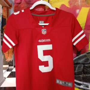 camiseta oficial Nike Game del jugador Trey Lance #5 para los San Francisco 49ers de la NFL